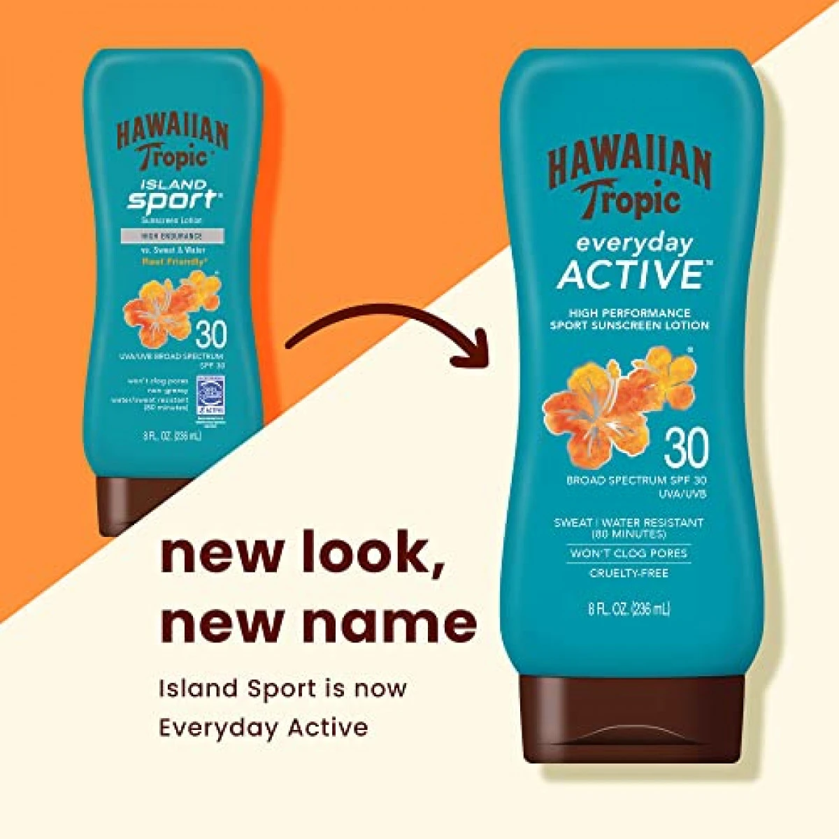 Hawaiian Tropic Everyday Active Sunscreen Lotion, SPF 30, 8oz - Twin Pack 4 Hawaiian Tropic Everyday Active Sunscreen Lotion, SPF 30, 8oz - Twin Pack - Image 2