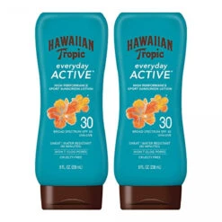 Hawaiian Tropic Everyday Active Sunscreen Lotion, SPF 30, 8oz - Twin Pack