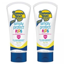 Banana Boat Kids 100% Mineral, Tear-Free, Reef Friendly, Broad Spectrum Sunscreen Lotion, SPF 50, 6oz. - Twin Pack