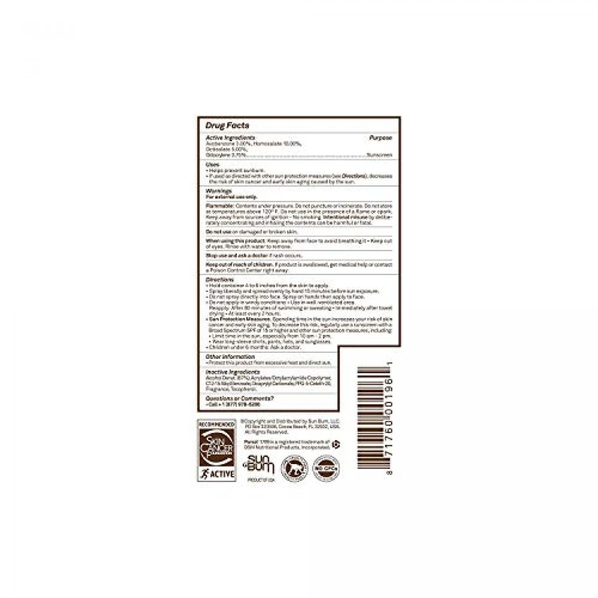 Sun Bum Original Moisturizing Sunscreen Spray SPF 30 | Vegan And Reef Friendly | Octinoxate & Oxybenzone Free | Broad Spectrum UVA/UVB Sunscreen With Vitamin E | 6 Oz | Pack Of 3 4 Sun Bum Original Moisturizing Sunscreen Spray SPF 30 | Vegan And Reef Friendly | Octinoxate & Oxybenzone Free | Broad Spectrum UVA/UVB Sunscreen With Vitamin E | 6 Oz | Pack Of 3 - Image 2