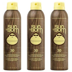 Sun Bum Original Moisturizing Sunscreen Spray SPF 30 | Vegan And Reef Friendly | Octinoxate & Oxybenzone Free | Broad Spectrum UVA/UVB Sunscreen With Vitamin E | 6 Oz | Pack Of 3