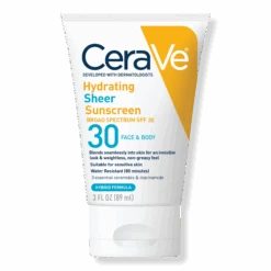 Cerave HYDRATING FOR FACE AND BODY SHEER SUNSCREEN SPF 30