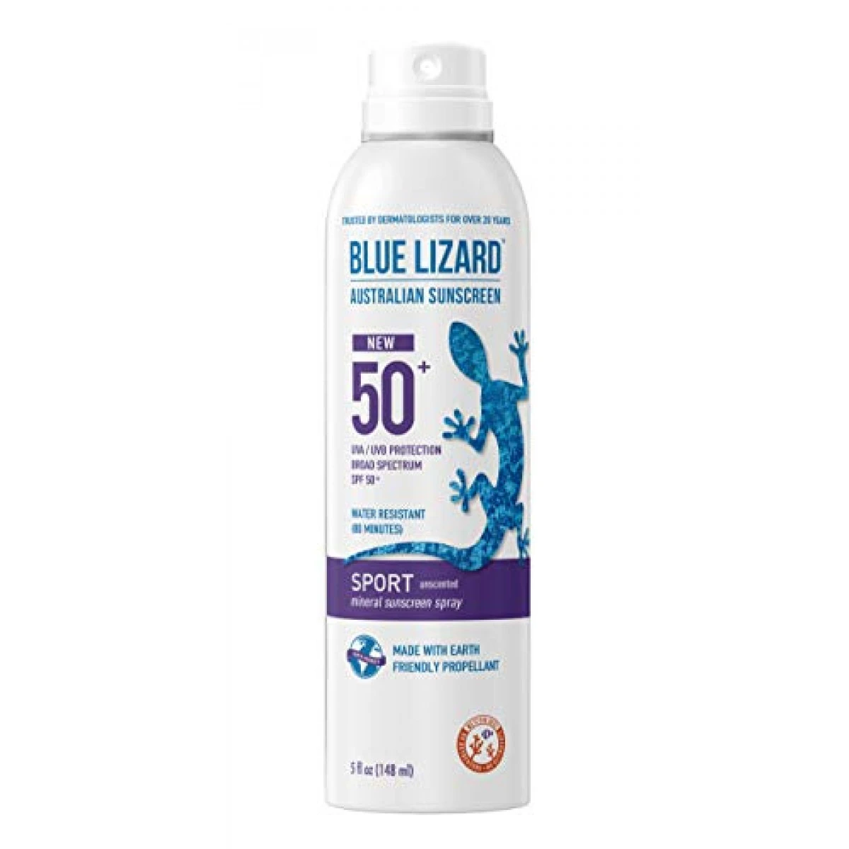 BLUE LIZARD Sport Spray Sunscreen SPF 50+, Cream, Unscented, 5 Fl Oz 3 BLUE LIZARD Sport Spray Sunscreen SPF 50+, Cream, Unscented, 5 Fl Oz