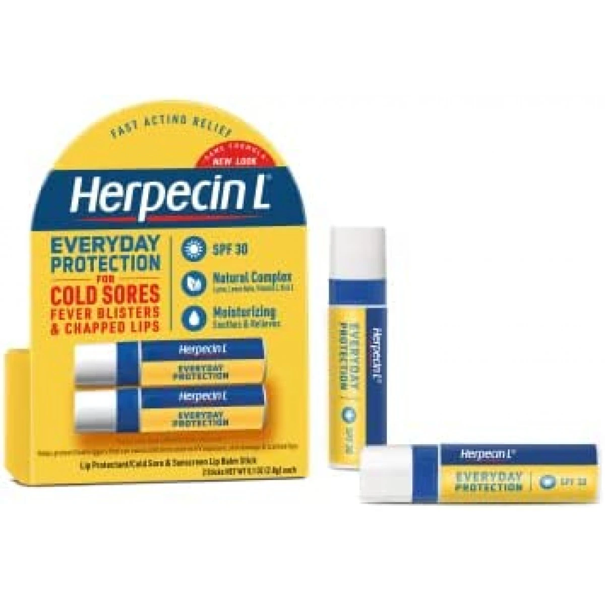 Herpecin-L Lip Protectant/cold Sore & Sunscreen Lip Balm Twin Pack 3 Herpecin-L Lip Protectant/cold Sore & Sunscreen Lip Balm Twin Pack