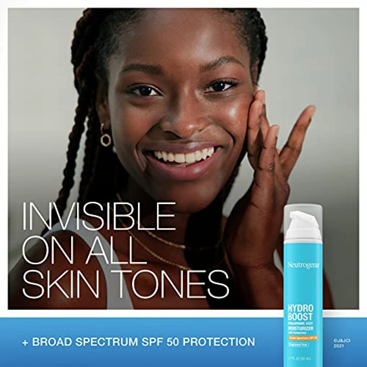 Neutrogena Hydro Boost Hyaluronic Acid Facial Moisturizer With Broad Spectrum SPF 50 Sunscreen, Daily Water Gel Face Moisturizer To Hydrate & Soothe Dry Skin, Fragrance-Free, 1.7 Fl. Oz 4 Neutrogena Hydro Boost Hyaluronic Acid Facial Moisturizer With Broad Spectrum SPF 50 Sunscreen, Daily Water Gel Face Moisturizer To Hydrate & Soothe Dry Skin, Fragrance-Free, 1.7 Fl. Oz - Image 2