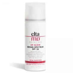 EltaMD UV Glow Moisturizer With SPF Face Sunscreen Broad-Spectrum SPF 36, Non-Greasy, Mineral Face Sunscreen With Zinc Oxide, 1.7 Oz