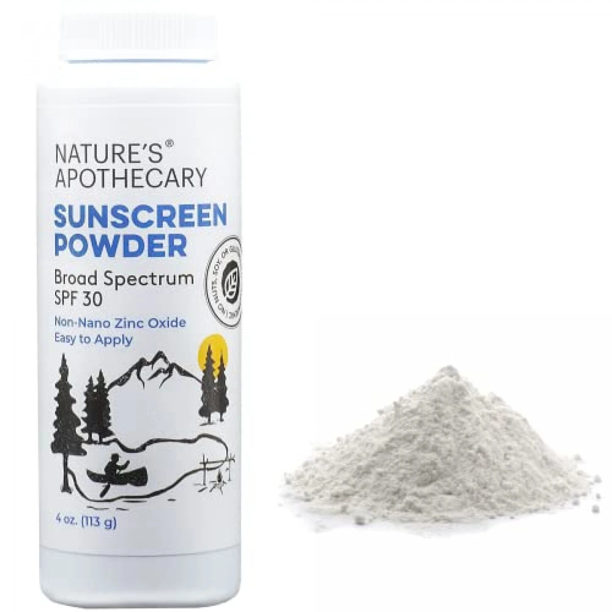 All-Natural, Benzene Free, Non Nano Zinc Oxide Sunscreen Powder SPF 30 - Water & Sweat Resistant, Reef & River Friendly, Hypoallergenic, Biodegradable, Made In USA By Nature's Apothecary 3 All-Natural, Benzene Free, Non Nano Zinc Oxide Sunscreen Powder SPF 30 - Water & Sweat Resistant, Reef & River Friendly, Hypoallergenic, Biodegradable, Made In USA By Nature's Apothecary