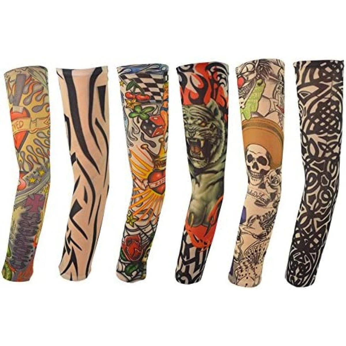 6 Pcs Tattoo Compression Sleeve, Arm Sleeves Tattoo, Tatto Sleeve Covers, Temporary Tattoo Sleeves, Sunscreen Sleeves. 3 6 Pcs Tattoo Compression Sleeve, Arm Sleeves Tattoo, Tatto Sleeve Covers, Temporary Tattoo Sleeves, Sunscreen Sleeves.