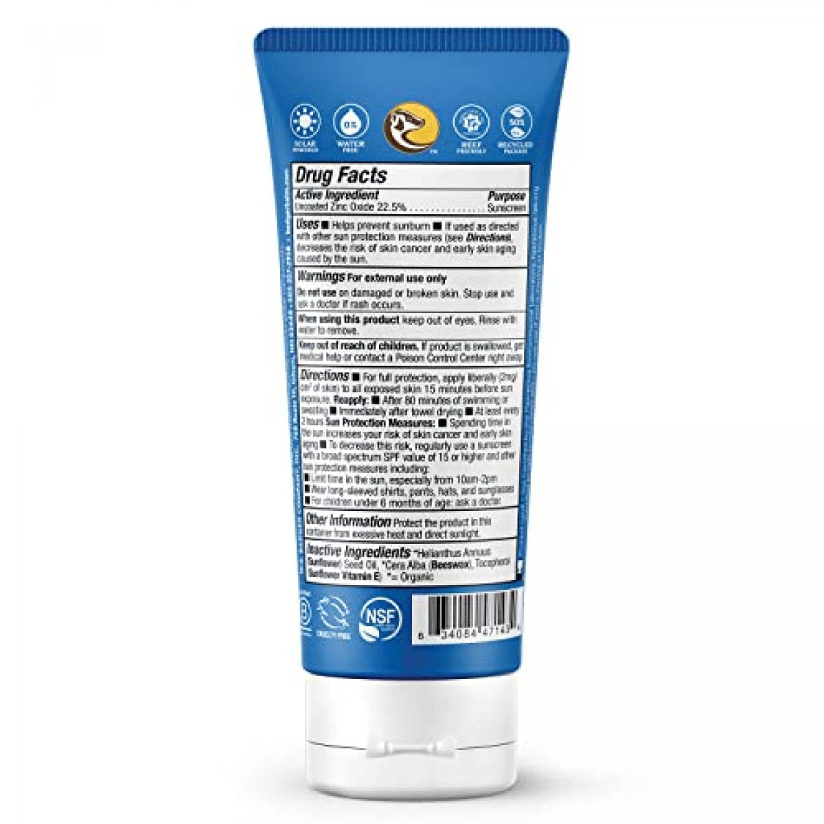 Badger SPF 40 Sport Mineral Sunscreen Cream - Reef-Friendly Broad-Spectrum Water-Resistant Sport Sunscreen With Zinc Oxide - Unscented, 2.9 Oz 4 Badger SPF 40 Sport Mineral Sunscreen Cream - Reef-Friendly Broad-Spectrum Water-Resistant Sport Sunscreen With Zinc Oxide - Unscented, 2.9 Oz - Image 2