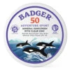 Badger - SPF 50 Adventure Sport Mineral Sunscreen Tin - Reef-Friendly Broad-Spectrum Water-Resistant Sport Sunscreen With Zinc Oxide - Unscented, 2.4 Oz -Nursing Products 634084471502