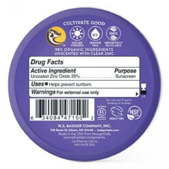 Badger - SPF 50 Adventure Sport Mineral Sunscreen Tin - Reef-Friendly Broad-Spectrum Water-Resistant Sport Sunscreen With Zinc Oxide - Unscented, 2.4 Oz 5 Badger - SPF 50 Adventure Sport Mineral Sunscreen Tin - Reef-Friendly Broad-Spectrum Water-Resistant Sport Sunscreen With Zinc Oxide - Unscented, 2.4 Oz -Nursing Products 634084471502 2