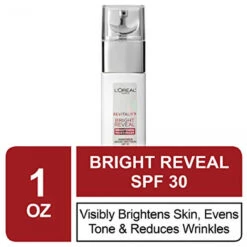 L’Oréal Paris L'Oreal Paris Skincare Revitalift Bright Reveal Anti-Aging Day Cream SPF 30 Sunscreen With Glycolic Acid, Vitamin C & Pro-Retinol To Reduce Wrinkles & Brighten Skin, 1 Fl. Oz. -Nursing Products 742117637112 2