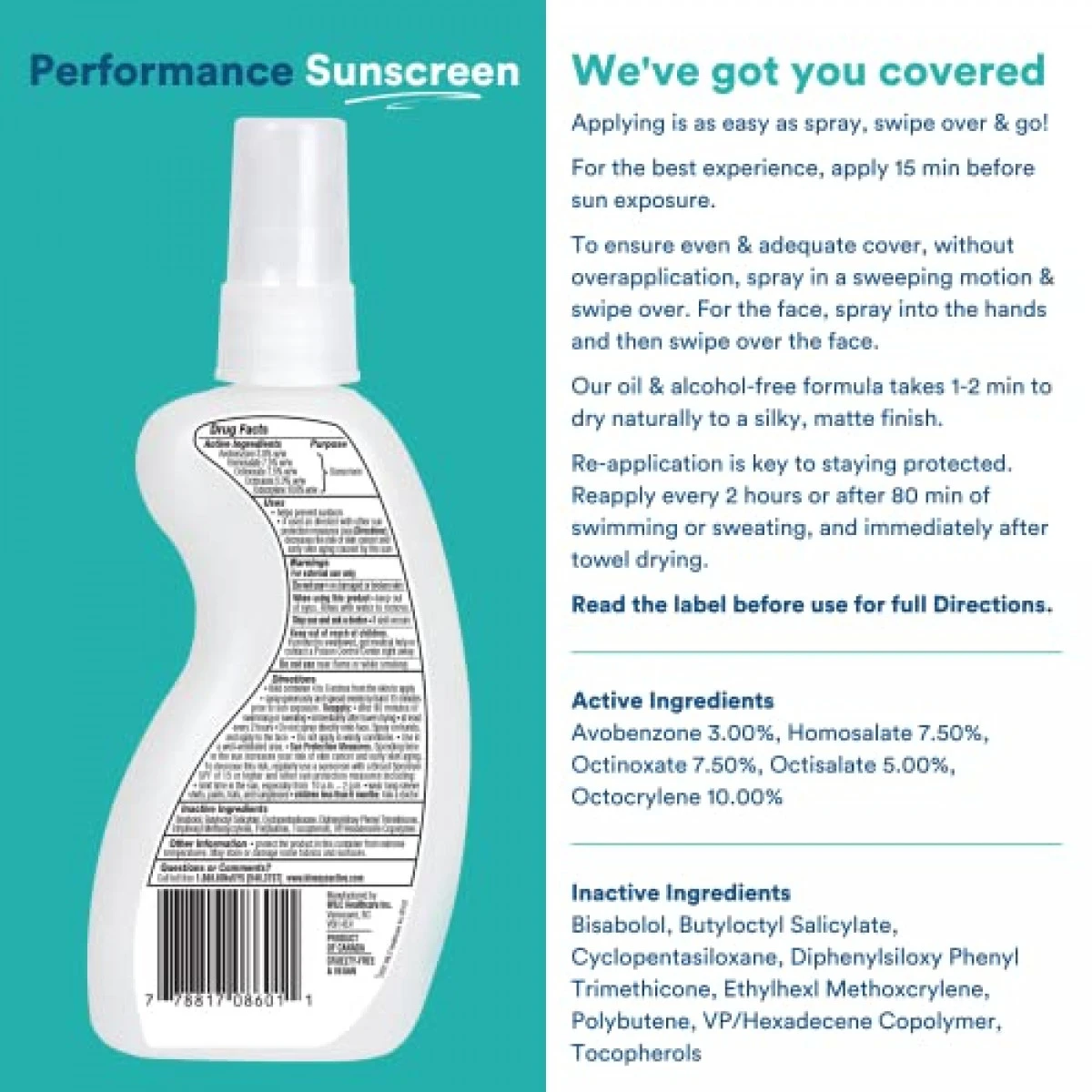 KINeSYS Fragrance Free Clear Spray Sunscreen For Sensitive Skin, SPF 50, Hypoallergenic, Broad Spectrum UVA/UVB Protection For Face & Body; Alcohol, PABA And Oxybenzone FREE, 700+ Sprays, 4 Fl. Oz 4 KINeSYS Fragrance Free Clear Spray Sunscreen For Sensitive Skin, SPF 50, Hypoallergenic, Broad Spectrum UVA/UVB Protection For Face & Body; Alcohol, PABA And Oxybenzone FREE, 700+ Sprays, 4 Fl. Oz - Image 2