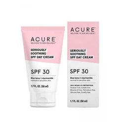 ACURE Seriously Soothing SPF 30 Day Cream | 100% Vegan | For Dry To Sensitive Skin | Blue Tansy & Niacinamide - Soothes & Provides Sunscreen | 1.7 Fl Oz