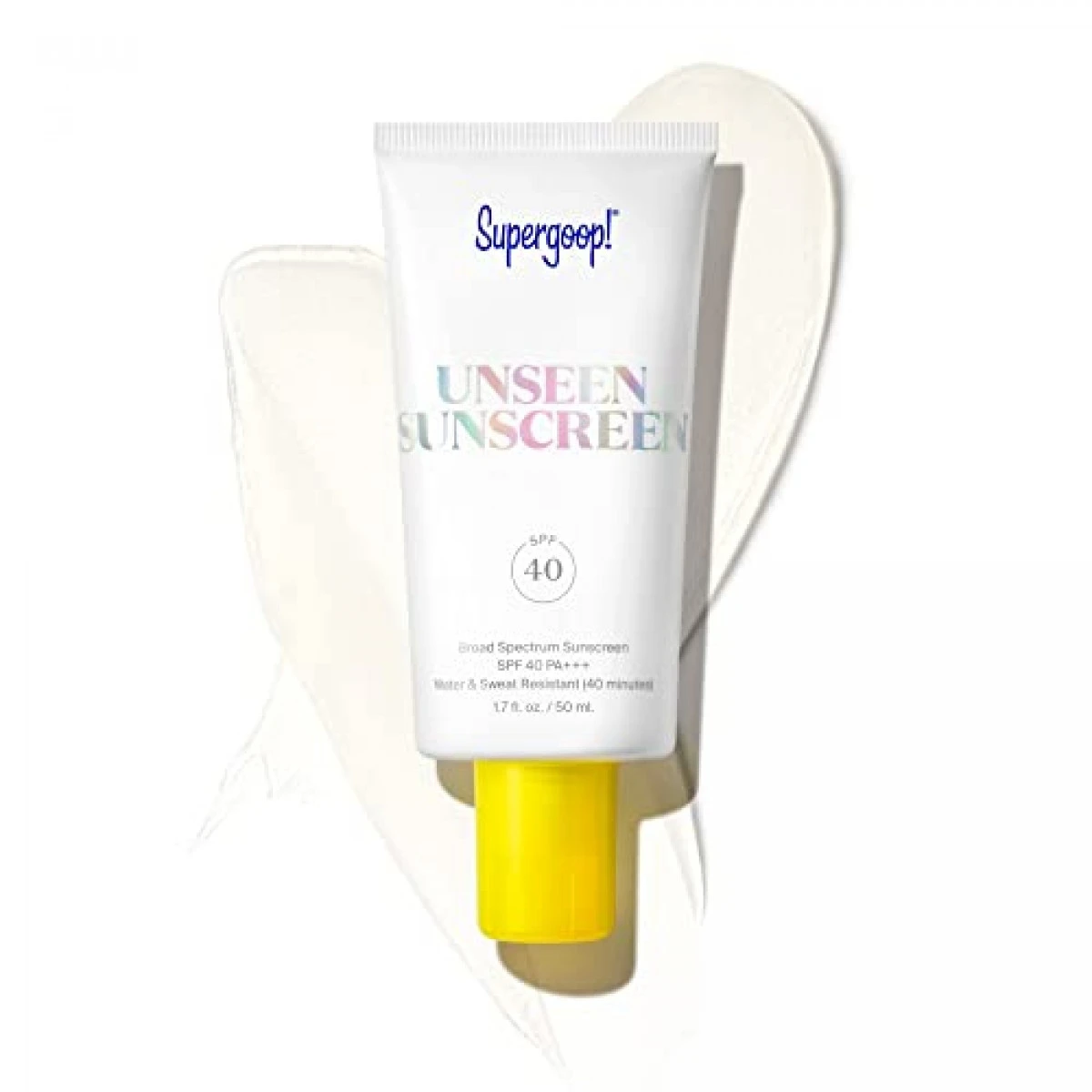 Supergoop! Unseen Sunscreen, 1.7 Oz - SPF 40 PA+++ Reef-Friendly, Broad Spectrum Face Sunscreen & Makeup Primer - Weightless, Invisible, Oil Free & Scent Free - Beard Friendly - For All Skin Types 3 Supergoop! Unseen Sunscreen, 1.7 Oz - SPF 40 PA+++ Reef-Friendly, Broad Spectrum Face Sunscreen & Makeup Primer - Weightless, Invisible, Oil Free & Scent Free - Beard Friendly - For All Skin Types