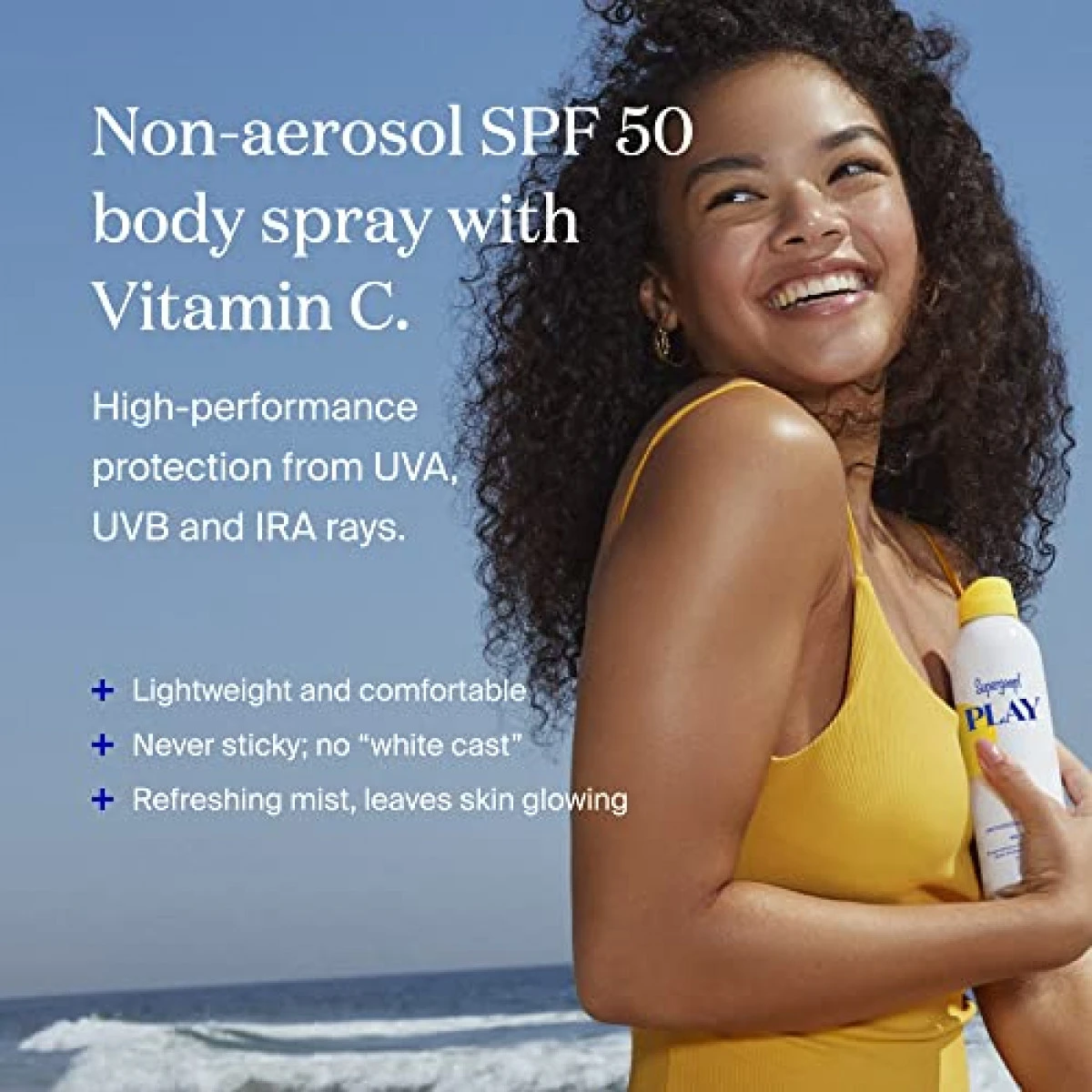 Supergoop! PLAY Antioxidant Body Mist W/ Vitamin C, 6 Fl Oz - SPF 50 PA++++ Reef-Friendly, Broad Spectrum Sunscreen - Body Spray For Sensitive Skin - Clean Ingredients - Great For Active Days 4 Supergoop! PLAY Antioxidant Body Mist W/ Vitamin C, 6 Fl Oz - SPF 50 PA++++ Reef-Friendly, Broad Spectrum Sunscreen - Body Spray For Sensitive Skin - Clean Ingredients - Great For Active Days - Image 2