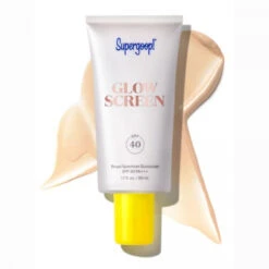 Supergoop! Glowscreen SPF 40 PA+++, 1.7 Fl Oz - Primer + Broad Spectrum Sunscreen That Helps Filter Blue Light - Adds Instant Glow & Hydration - Contains Hyaluronic Acid, Vitamin B5 & Niacinamide