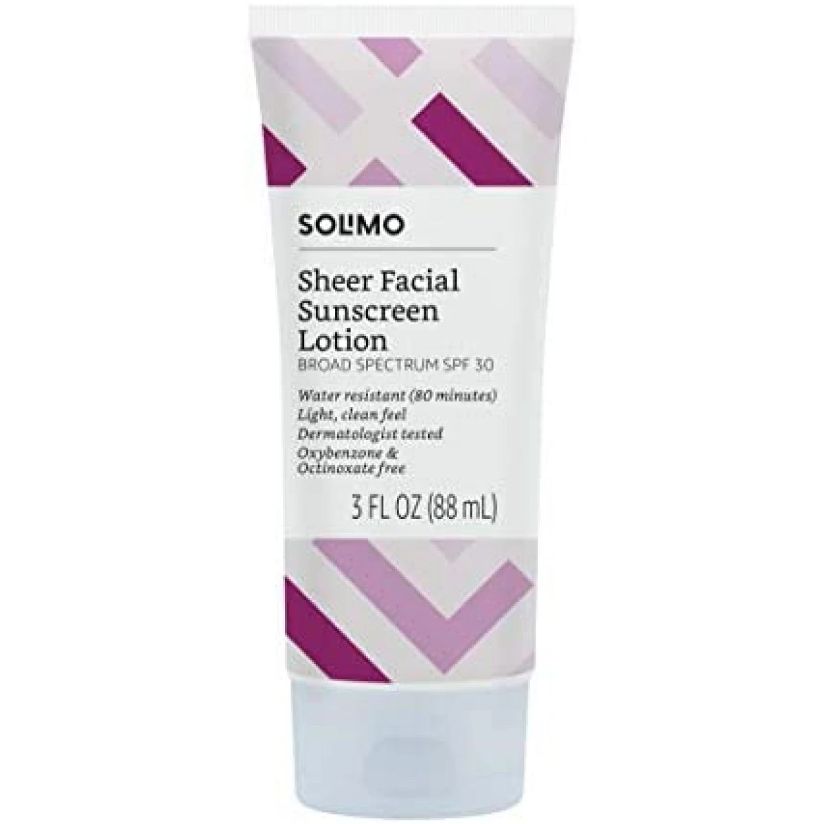 Amazon Brand - Solimo Sheer Face Sunscreen SPF 30, Reef Friendly (Octinoxate & Oxybenzone Free), 3.0 Fluid Ounce 3 Amazon Brand - Solimo Sheer Face Sunscreen SPF 30, Reef Friendly (Octinoxate & Oxybenzone Free), 3.0 Fluid Ounce