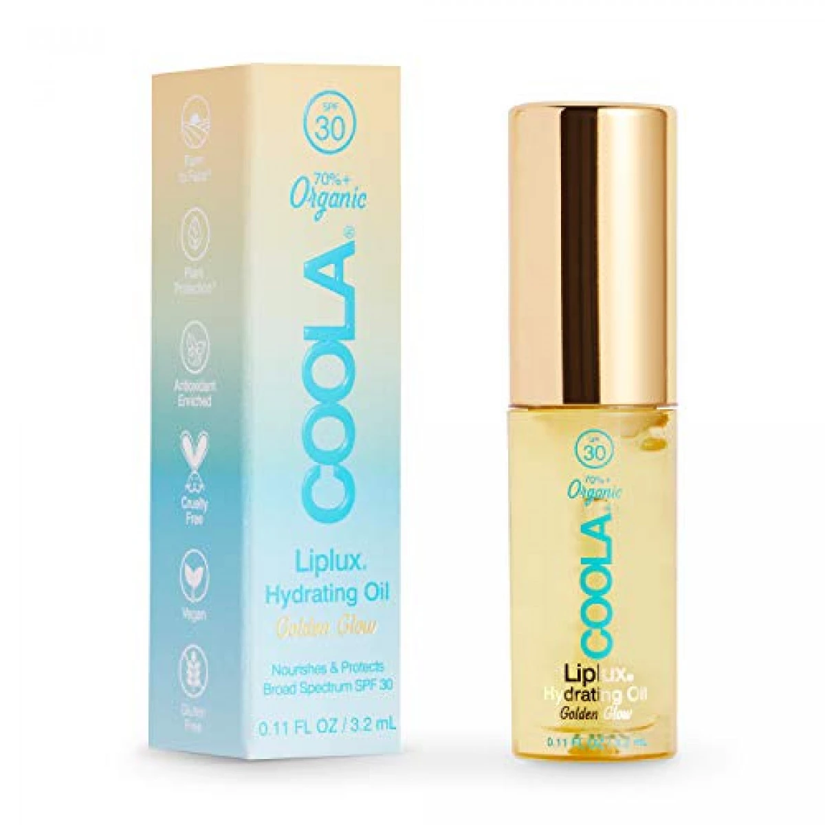 COOLA Organic Liplux Lip Oil And Lip Gloss Sunscreen With SPF 30, Dermatologist Tested Lip Balm For Daily Protection, Vegan And Gluten Free, 0.11 Fl Oz 4 COOLA Organic Liplux Lip Oil And Lip Gloss Sunscreen With SPF 30, Dermatologist Tested Lip Balm For Daily Protection, Vegan And Gluten Free, 0.11 Fl Oz - Image 2
