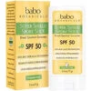 Babo Botanicals Super Shield Zinc Sport Stick Sunscreen SPF 50 With Soothing Organic Ingredients, Non-Nano, Fragrance Free, For Baby, Kids Or Sensitive Skin, Yellow, Unscented, 0.6 Ounce