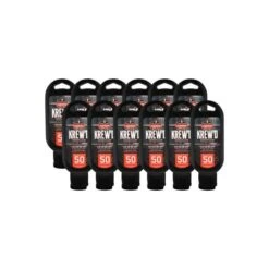 Ergodyne® 6352 KREW'D® SPF 50 Sunscreen Lotion, 1.5oz With Display, 12-Pack