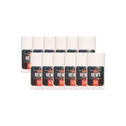 6354 KREW'D SPF 50 Sunscreen Stick With Display, 1.5oz, 12-Pack
