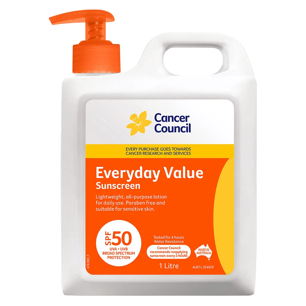 Everyday Value Sunscreen SPF50 1L 3 Everyday Value Sunscreen SPF50 1L