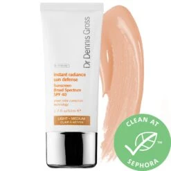 INSTANT RADIANCE SUN DEFENSE SUNSCREEN BROAD SPECTRUM SPF 40