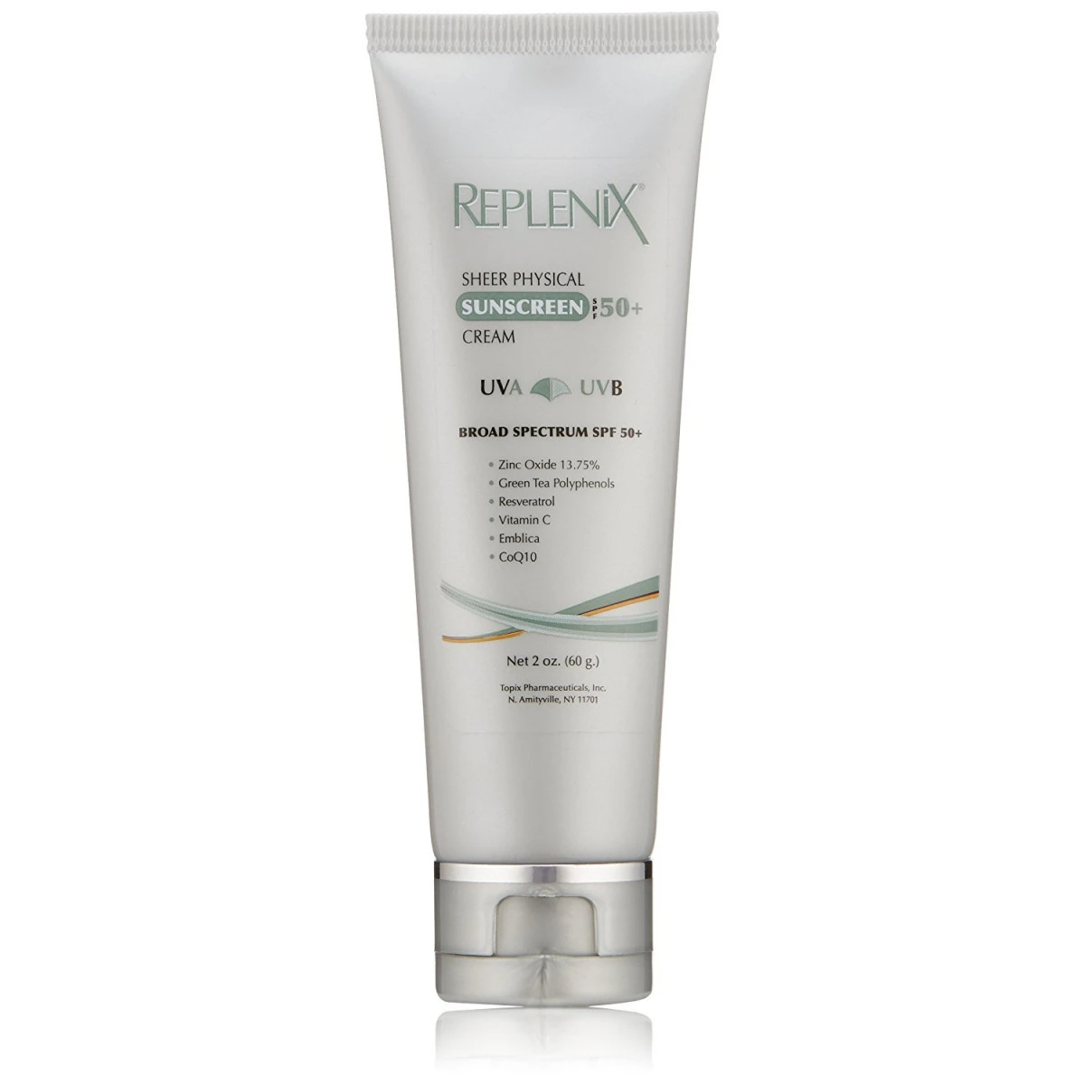 Replenix Sheer Physical Sunscreen Cream SPF 50+, 2 Oz 3 Replenix Sheer Physical Sunscreen Cream SPF 50+, 2 Oz