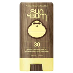 Sun Bum Premium Sunscreen Face Stick, SPF 30, 0.45 Oz. Stick, 1 Count, Broad Spectrum UVA/UVB Protection, Paraben Free, Gluten Free, Oil Free