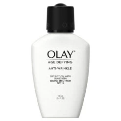 Face Moisturizer By Olay Age Defying, Anti-Wrinkle Day Lotion With Sunscreen, Broad Spectrum , SPF 15, 3.4 Oz. (Pack Of 2) Packaging May Vary