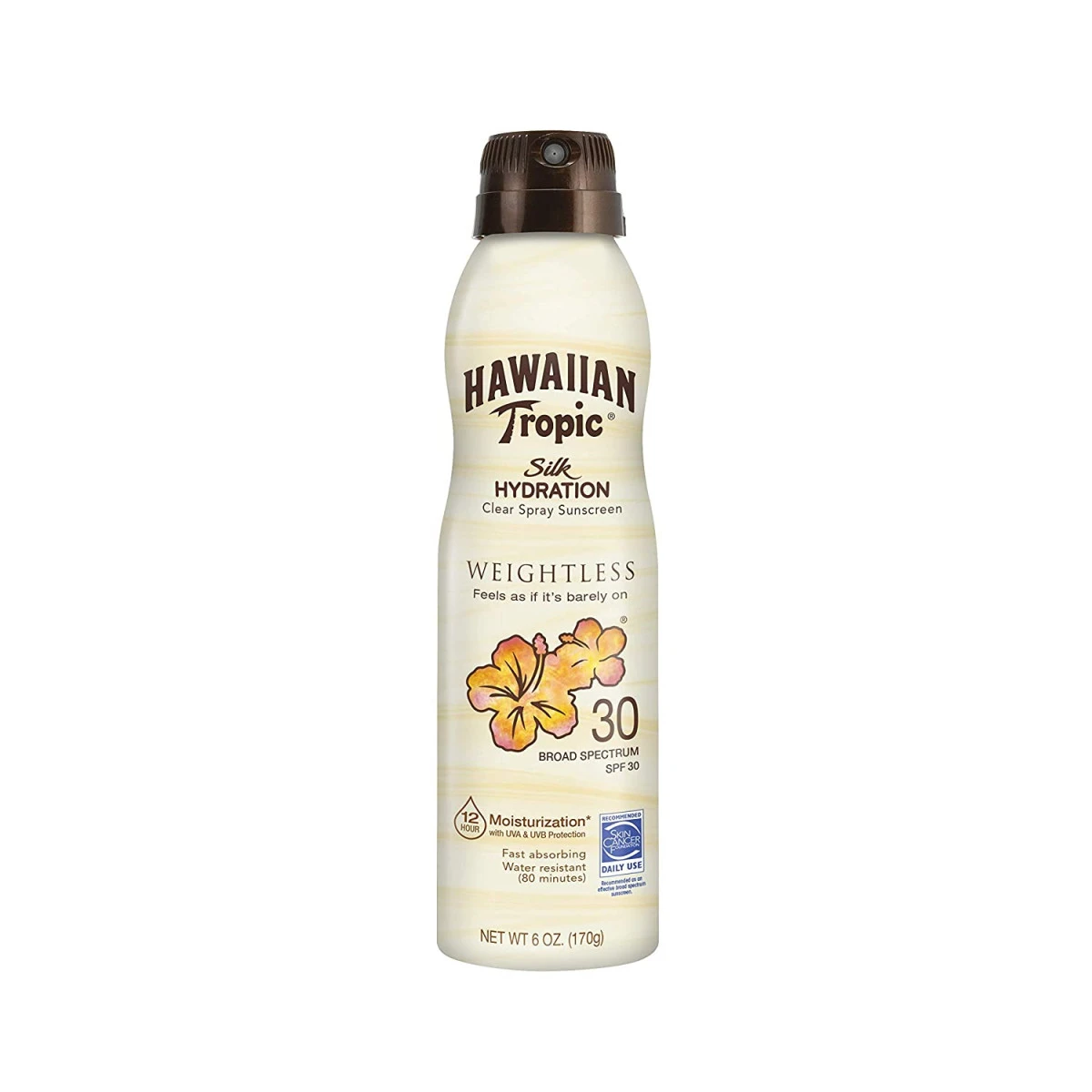 Hawaiian Tropic Silk Hydration Weightless Clear Spray Sunscreen, Broad-Spectrum Protection, SPF 30, 6 Ounces 3 Hawaiian Tropic Silk Hydration Weightless Clear Spray Sunscreen, Broad-Spectrum Protection, SPF 30, 6 Ounces