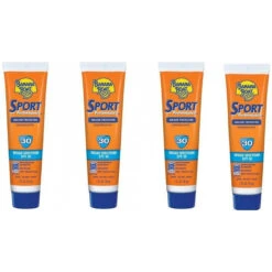 Banana Boat Sunscreen Sport Performance Broad Spectrum Sun Care Sunscreen Lotion - SPF 30 1 Oz Travel Size (Pack Of 4)
