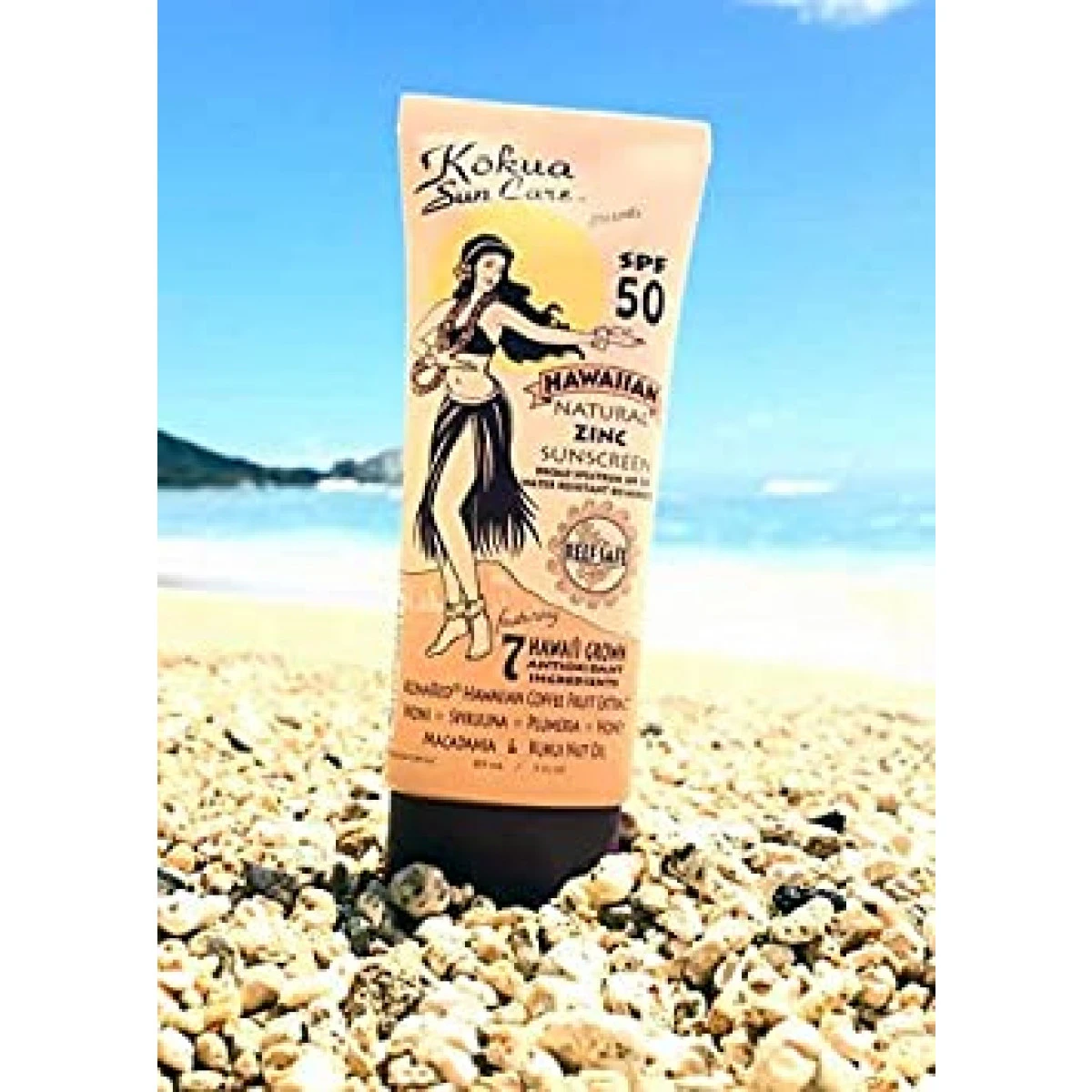 Kokua Sun Care SPF 50/80 Min Water Resistance Reef Safe Natural Zinc Sunscreen 3 Kokua Sun Care SPF 50/80 Min Water Resistance Reef Safe Natural Zinc Sunscreen