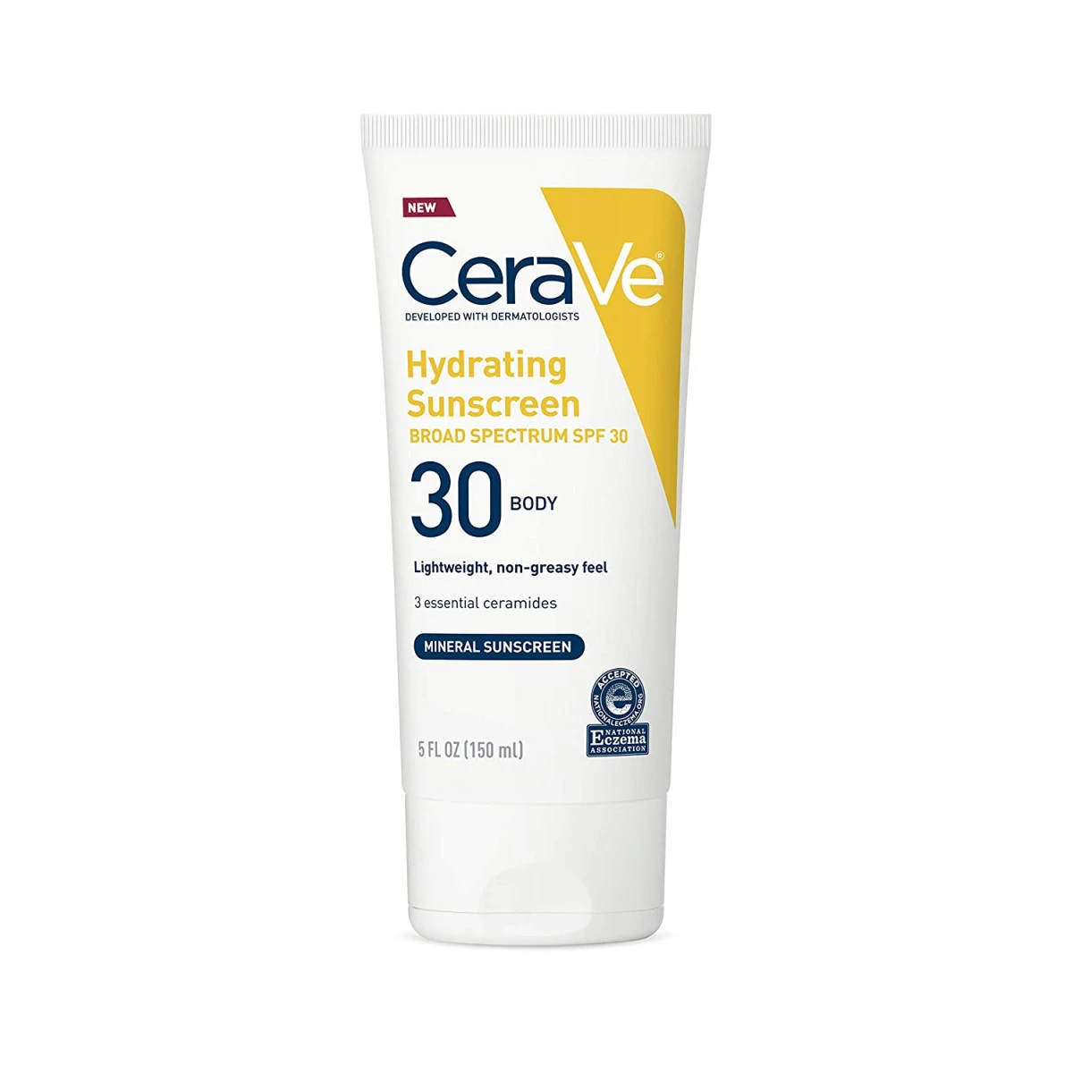 CeraVe 100% Mineral Sunscreen SPF 30 | Body Sunscreen With Zinc Oxide And Titanium Dioxide For Sensitive Skin | 5 Oz, 1 Pack 3 CeraVe 100% Mineral Sunscreen SPF 30 | Body Sunscreen With Zinc Oxide And Titanium Dioxide For Sensitive Skin | 5 Oz, 1 Pack