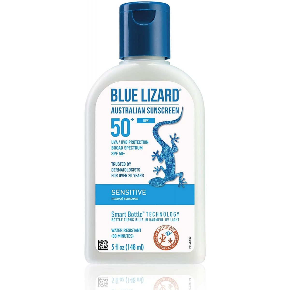 Blue Lizard Sensitive Mineral Sunscreen - No Chemical Actives - SPF 50+ UVA/UVB Protection, 5 Ounce Bottle 3 Blue Lizard Sensitive Mineral Sunscreen - No Chemical Actives - SPF 50+ UVA/UVB Protection, 5 Ounce Bottle