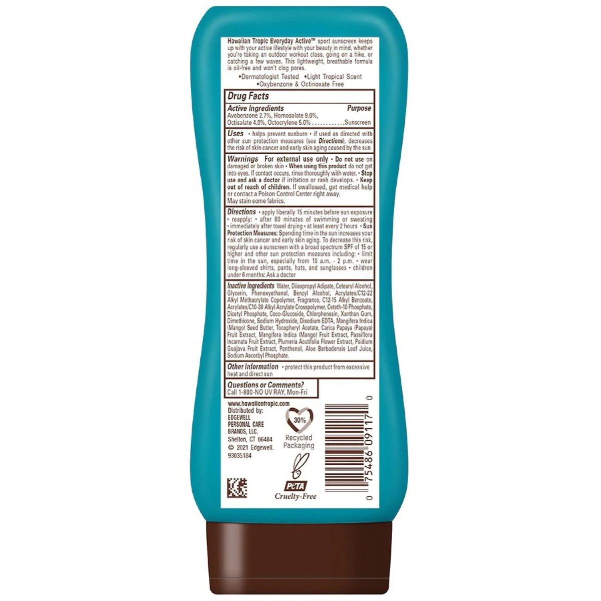 Hawaiian Tropic Island Sport Lotion Sunscreen SPF 50 4 Hawaiian Tropic Island Sport Lotion Sunscreen SPF 50 - Image 2