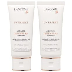 Lancome UV EXPERT AQUAGEL DEFENSE SUNSCREEN, PRIMER & MOISTURIZER SPF 50 DUO