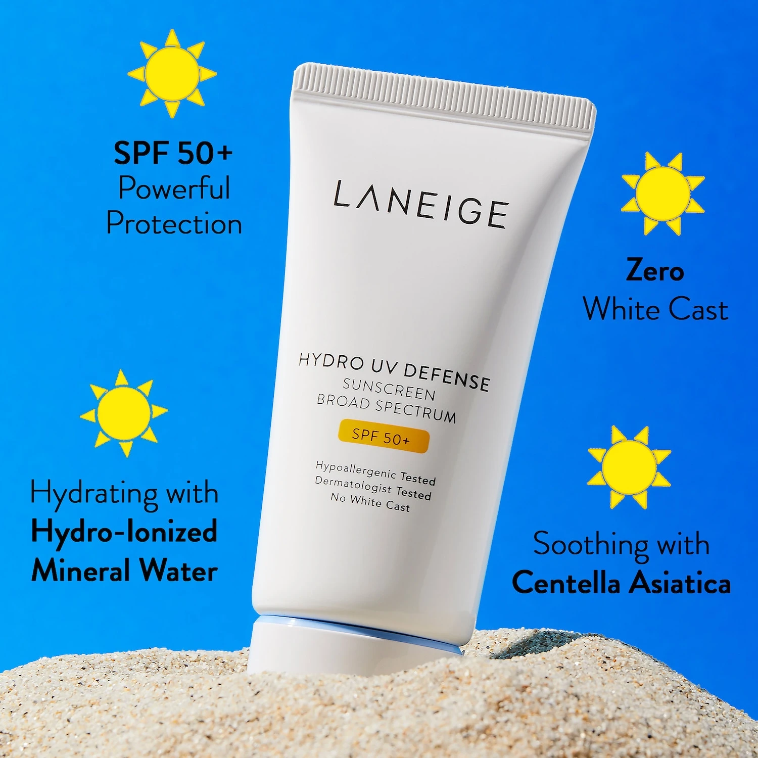 LANEIGE HYDRO UV DEFENSE SUNSCREEN BROAD SPECTRUM SPF 50+ 6 LANEIGE HYDRO UV DEFENSE SUNSCREEN BROAD SPECTRUM SPF 50+ - Image 4